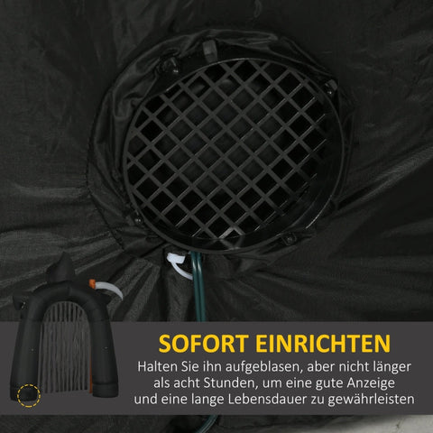 Rootz Grote Halloween Tuindecoratie - Grim Reaper Archway - Zelfopblaasbare LED-verlichting - Feestelijke sfeer - Gemakkelijk op te bergen - Stabiel in de wind - 230 cm x 65 cm x 285 cm - Polyester stof