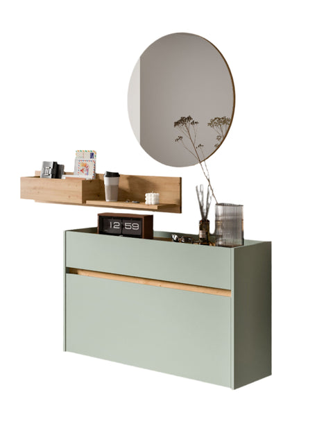 Rootz Wardrobe Combination - Storage Set - Organizer Set - Sustainable FSC Wood - 197cm x 140cm x 32cm