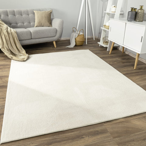 Silky Soft Rug – Modern Short Pile – Durable, Easy to Clean – High-Low Pattern