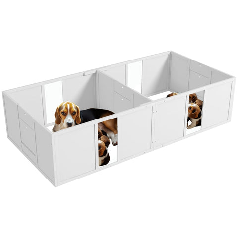 Rootz Whelping Box - Puppy Nest - Dog Birth Crate - Safe & Cozy Retreat - 196L x 96W x 48H cm