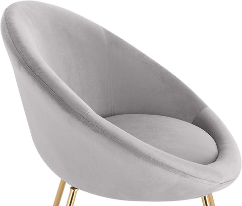 Rootz Set of 4 Dining Chairs - Velvet Chairs - Modern Dining Room Furniture - Exceptional Comfort - Durable Construction - Easy Assembly - 76cm x 36cm x 40cm