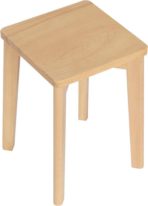 Rootz Wooden Dining Stool Set - Beech Wood Chair - Stackable Stool - Moisture-Resistant - 31cm x 44.5cm x 31cm