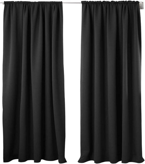Rootz 2 Set Blackout Curtains - Darkening Drapes - Thermal Curtains - Energy-Saving - 135x175 cm