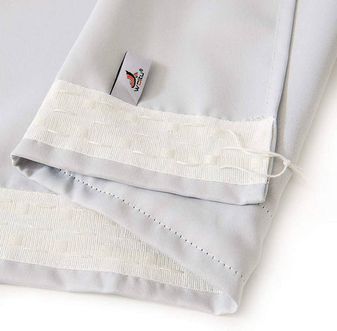 Rootz 2 Set Curtains - Opaque Drapes - Darkening Blinds - Energy Saving - 135x175 cm - Grey