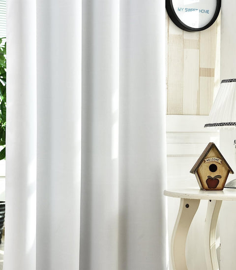 Rootz 2 Piece Set Curtains - Thermal Curtains - Insulating Drapes - Heat-Repellant - 135x225cm - White