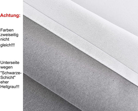 Rootz 2 Set Curtains - Window Drapes - Thermal Insulated Curtains - Energy-Saving - 135cm x 245cm - Light Soft Heat-Insulating White