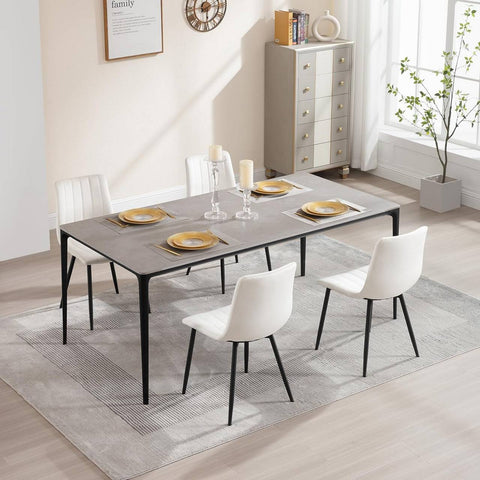 Rootz fluwelen eetkamerstoelen - elegante zitplaatsen - comfortabele stoelen - schuim met hoge dichtheid - ergonomisch ontwerp - antislipeigenschappen - 44 cm x 80,5 cm x 50,5 cm