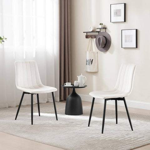 Rootz fluwelen eetkamerstoelen - elegante zitplaatsen - comfortabele stoelen - schuim met hoge dichtheid - ergonomisch ontwerp - antislipeigenschappen - 44 cm x 80,5 cm x 50,5 cm