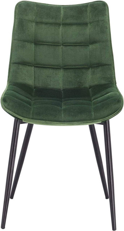 Rootz Set of 6 Dining Chairs - Velvet Upholstered - Metal Frame - Comfortable, Durable, Ergonomic - 46cm x 40.5cm x 85.5cm