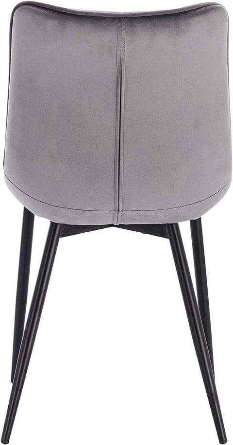 Rootz Velvet Dining Chairs - Comfortable Seating - Stylish Chairs - Durable and Stable - Ergonomic Design - 46cm x 40.5cm x 85.5cm