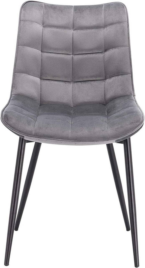 Rootz Velvet Dining Chairs - Comfortable Seating - Stylish Chairs - Durable and Stable - Ergonomic Design - 46cm x 40.5cm x 85.5cm