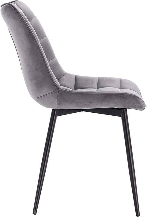 Rootz Velvet Dining Chairs - Comfortable Seating - Stylish Chairs - Durable and Stable - Ergonomic Design - 46cm x 40.5cm x 85.5cm