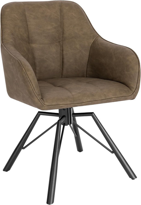 Rootz Swivel Dining Chair - Rotating Chair - Office Chair - Ergonomic Design - Comfortable Seating - Durable Construction - 58.5cm x 82.5cm x 54.5cm