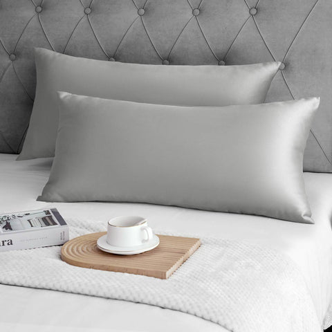 Rootz 2 Set Satin Pillow Cover - Soft Pillow Cover - Silky with Zipper - Hair Care - 40x80cm