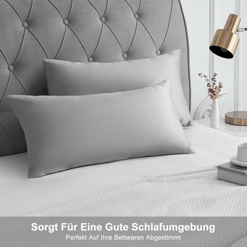 Rootz 2 Set Satin Pillow Cover - Soft Pillow Cover - Silky with Zipper - Hair Care - 40x80cm