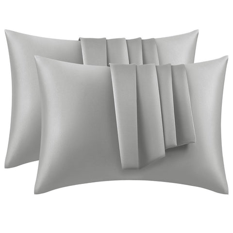 Rootz 2 Set Satin Pillow Covers - Soft Pillow Covers - Silky Pillowcases - Hair and Skin Care - 50x70 cm
