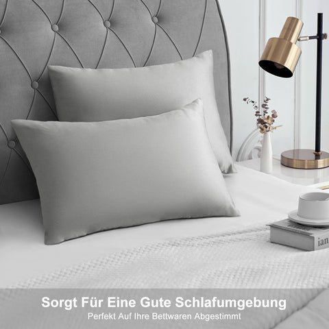 Rootz 2 Set Satin Pillow Covers - Soft Pillow Covers - Silky Pillowcases - Hair and Skin Care - 50x70 cm