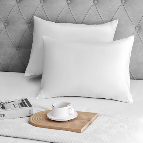 Rootz 2 Set Satin Pillow Covers - Silky Pillow Covers - Soft Pillow Covers - Hair Care Benefit - 50x70cm - Elegant Shiny Finish