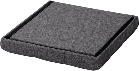 Rootz Storage Stool - Folding Bench - Ottoman - MDF & Linen - 38L Storage - Breathable Cover - 37.5cm x 38cm x 37.5cm