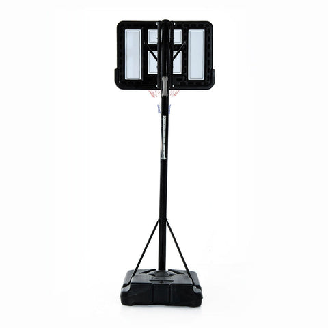 Rootz Mobile Basketball Stand - Height-Adjustable Hoop - Portable Basketball System - First-Class Stability - Easy Mobility - 230x110x368cm - Steel + PE