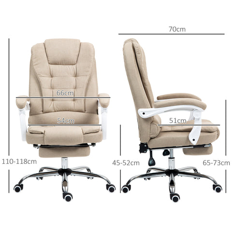 Rootz Office Chair - Manager Chair - Computer Chair - Ergonomic Comfort - 66cm x 70cm x 110-118cm