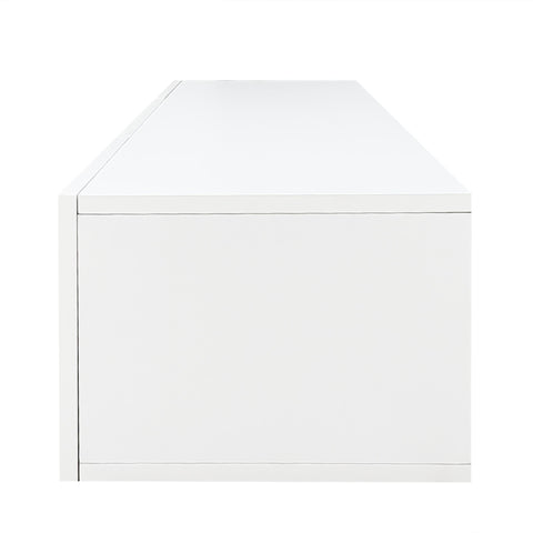 Rootz High-Gloss Wall Cabinet - TV Console - Entertainment Unit - LED Lighting & Bluetooth - 160 x 31 x 22cm