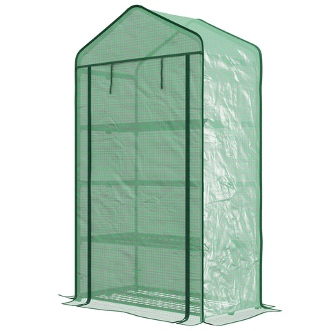Rootz Garden Greenhouse - Balcony Shelf - Tomato Greenhouse - Protects Plants - 90L x 49B x 160H cm