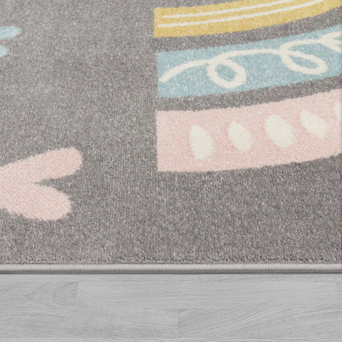 Children’s Rug – Bear & Elephant Design – Soft, Durable & Play-Friendly – Cozy Nursery Decor