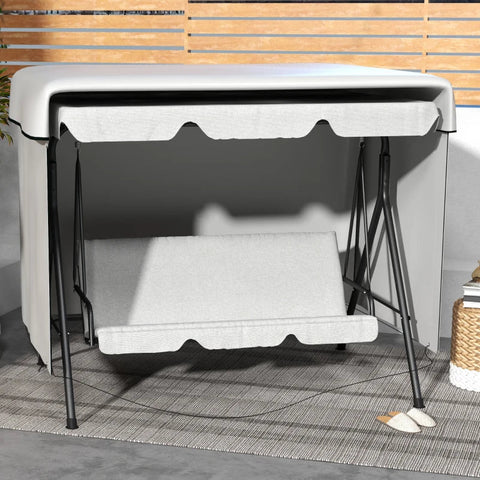 Rootz Tuinmeubelhoes - Tuinmeubilair - Beschermhoes - Weerbestendig - PE-coating - Groen - 215L x 155W x 150H cm