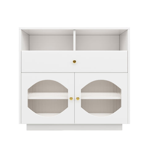 Rootz Kitchen Cabinet - Sideboard - Modern Storage Unit - Spacious - Easy Clean - 100cm x 40cm x 90.5cm