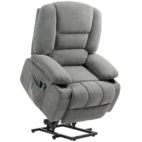 Rootz Electric Relax Chair - Massage Chair - Stand-Up Aid - Heat Functions - 97cm x 90cm x 102cm - Offers Comfort & Mobility