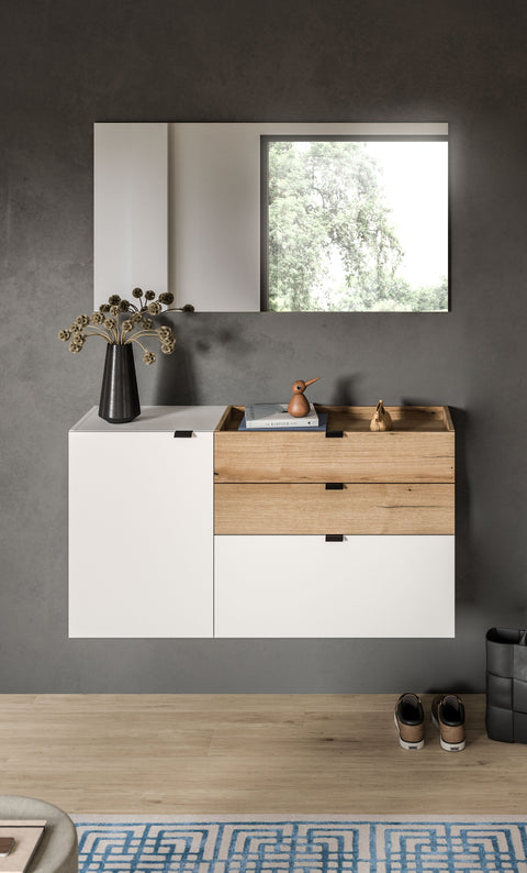 Rootz 2 Piece Wardrobe Set - Closet Organizer - Wall Storage - Easy Installation - 120 x 194 x 37 cm