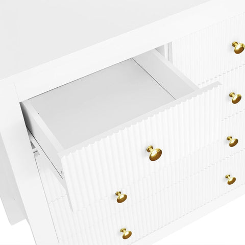Rootz Elegant Sideboard - Chic Storage Cabinet - Luxury Drawers - Ample Storage - 79cm x 39.5cm x 80.5cm