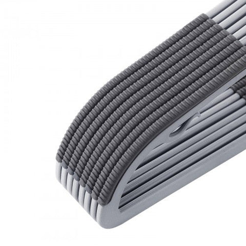 Rootz 30 Pack Non-Slip Hangers - Closet Hangers - Space Saving Organizer - 17.5cm x 0.5cm x 22.5cm