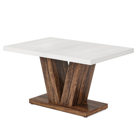 Rootz Dining Table - Rustic Table - Compact Table - Sturdy Design -120 cm Width x 80 cm Depth x 76 cm Height