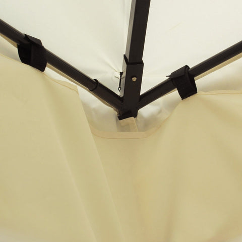 Rootz Luxury Pavilion Garden Tent - Outdoor Gazebo - Weather-Resistant Canopy - Elegant Design - Excellent Air Circulation - High Stability - 300cm x 400cm x 280cm - Steel Frame & Polyester Roof