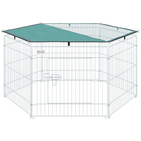 Rootz Modular Steel Run - Pet Enclosure - Animal Playpen - Robust & Expandable - 120 x 60 cm - Indoor/Outdoor Use