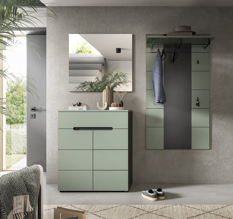 Rootz Wardrobe Combination - Hallway Organizer - Entryway Furniture - Easy Installation - 175x190x37 cm