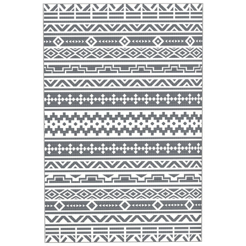 Rootz Outdoor Carpet - Weatherproof Carpet - Boho-Style Rug - Easy to Clean - 182cm x 274cm - Ideal for Camping & Balconies