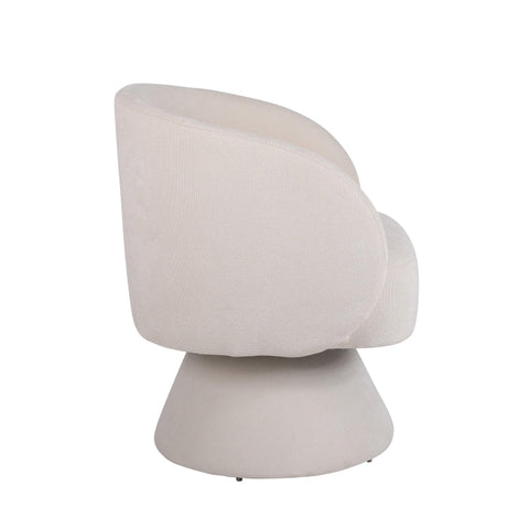 Rootz Modern Swivel Leisure Chair Set - Rotating Chair - Minimalist Design - High Density Cushion - 67cm x 61.4cm x 77.9cm