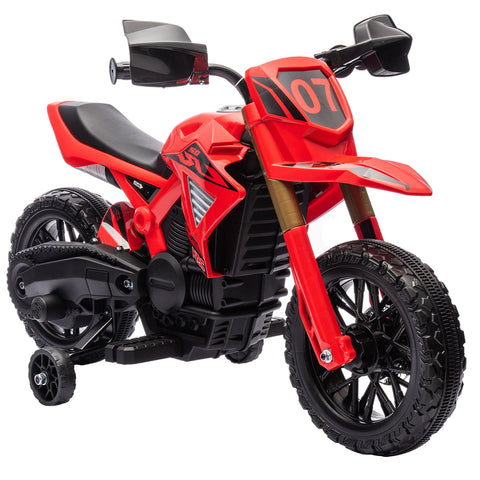 Rootz Electric Motorcycle for Children - Kid's Ride-On Motorbike - Toy Bike - Safe Training Wheels - 105L x 57W x 62H cm