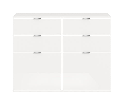 Rootz Chest of Drawers - Dresser - Storage Unit - Ample Space - 120cm x 85cm x 34cm