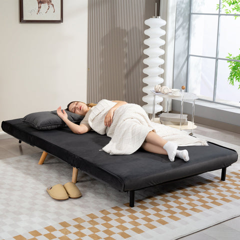 Rootz 2-Seater Sleep Sofa - Bed Sofa - Couch - Adjustable Backrest - Compact Design - 120cm x 75cm x 87cm