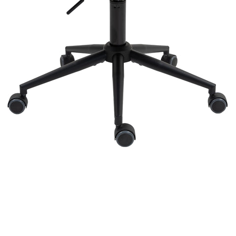 Rootz Velvety Soft Office Chair - 360° Swivel - Ergonomic Seating - Height Adjustable - 56cm x 52cm x 73cm