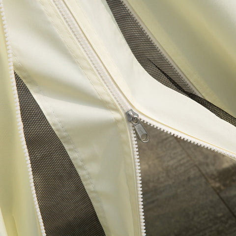 Rootz Garden Pavilion Barnum - Patio Canopy - Outdoor Gazebo - Protection from Sun & Insects - 390cm x 290cm x 270cm