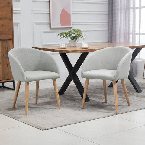 Rootz 2 Dining Room Chairs Set - Kitchen Chairs - Scandinavian Style - Ergonomic Comfort - 55cm x 56cm x 74cm