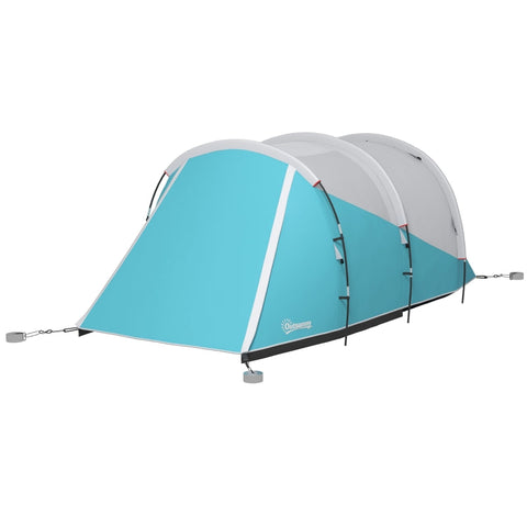 Rootz Camping Tent - Family Tent - Waterproof Shelter - Spacious Design - 460L x 260W x 190H cm - Polyester, PE, Plastic