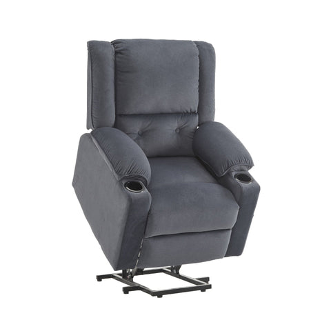 Rootz Electric TV Chair with Riser - Massage Recliner - Heated Armchair - 8 Massage Points & Lumbar Heat - 80cm x 98cm x 104cm