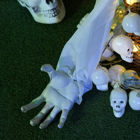 Rootz Halloween Decoration Zombie Bride - Spooky Decor - Animated Halloween Prop - Flashing Red Eyes - Eerie Howls - Motion Sensor - 90cm x 20cm x 36cm