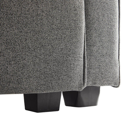 Rootz 4-Seater Linen Sofa - Comfortable Couch - Stylish Seating - Breathable Fabric - 264L x 83W x 87H cm - Adjustable Cushions and Side Pockets